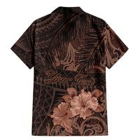 Bula Fiji Masi Family Matching Mermaid Dress and Hawaiian Shirt Fijian Tapa Vintage Dark Brown Version LT01 - Polynesian Pride
