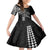 Hawaii Valentine Family Matching Short Sleeve Bodycon Dress and Hawaiian Shirt Kakau Polynesian Heart LT01 Daughter's Dress Black - Polynesian Pride
