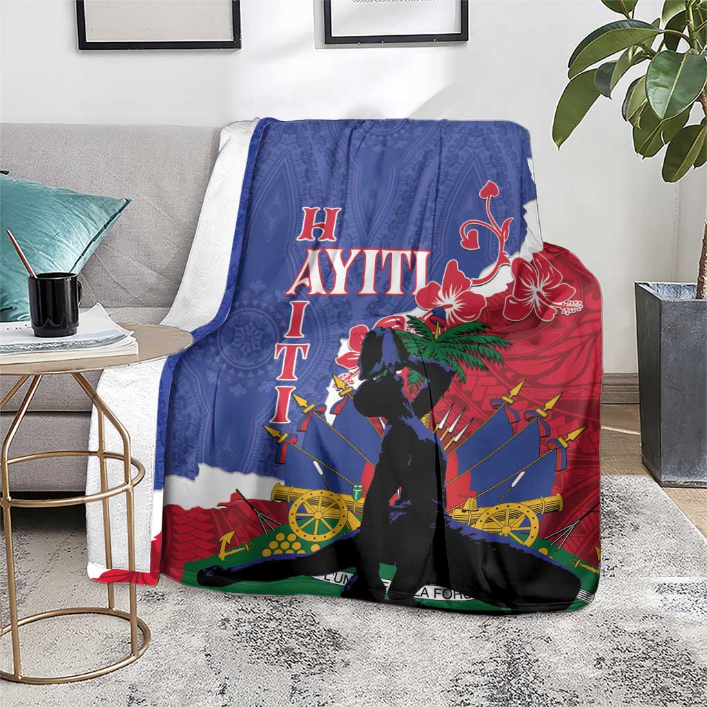 Haiti Le Marron Inconnu Blanket Dashiki Mix Polynesian Pattern