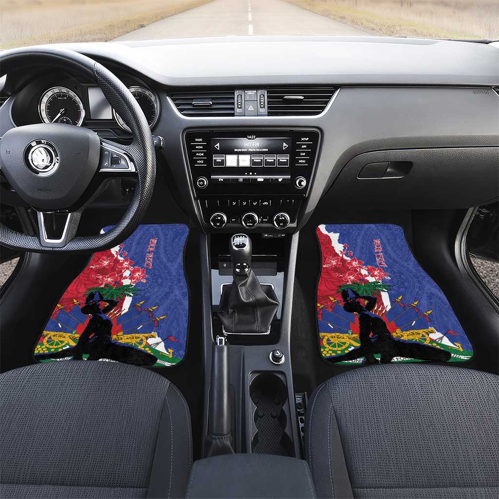 Haiti Le Marron Inconnu Car Mats Dashiki Mix Polynesian Pattern