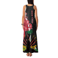 Personalised Ayiti Neg Marron Family Matching Tank Maxi Dress and Hawaiian Shirt Dashiki Mix Polynesian Pattern