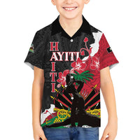 Personalised Ayiti Neg Marron Family Matching Tank Maxi Dress and Hawaiian Shirt Dashiki Mix Polynesian Pattern