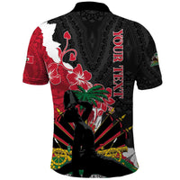 Personalised Ayiti Neg Marron Polo Shirt Dashiki Mix Polynesian Pattern
