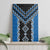 Blue Niho Taniwha Mix Poutama Canvas Wall Art Unique Taniko Aotearoa