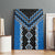 Blue Niho Taniwha Mix Poutama Canvas Wall Art Unique Taniko Aotearoa