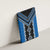 Blue Niho Taniwha Mix Poutama Canvas Wall Art Unique Taniko Aotearoa