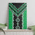Green Niho Taniwha Mix Poutama Canvas Wall Art Unique Taniko Aotearoa