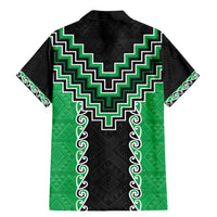 Green Niho Taniwha Mix Poutama Family Matching Mermaid Dress and Hawaiian Shirt Unique Taniko Aotearoa LT01 - Polynesian Pride