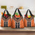 Orange Niho Taniwha Mix Poutama Grocery Bag Unique Taniko Aotearoa