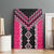 Pink Niho Taniwha Mix Poutama Canvas Wall Art Unique Taniko Aotearoa