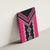 Pink Niho Taniwha Mix Poutama Canvas Wall Art Unique Taniko Aotearoa