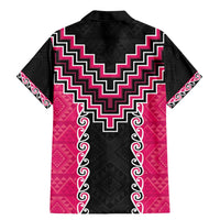 Pink Niho Taniwha Mix Poutama Family Matching Mermaid Dress and Hawaiian Shirt Unique Taniko Aotearoa LT01 - Polynesian Pride