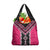Pink Niho Taniwha Mix Poutama Grocery Bag Unique Taniko Aotearoa