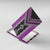 Purple Niho Taniwha Mix Poutama Canvas Wall Art Unique Taniko Aotearoa