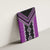 Purple Niho Taniwha Mix Poutama Canvas Wall Art Unique Taniko Aotearoa