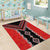 Red Niho Taniwha Mix Poutama Area Rug Unique Taniko Aotearoa