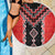Red Niho Taniwha Mix Poutama Beach Blanket Unique Taniko Aotearoa