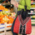 Red Niho Taniwha Mix Poutama Grocery Bag Unique Taniko Aotearoa