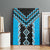 Sky Blue Niho Taniwha Mix Poutama Canvas Wall Art Unique Taniko Aotearoa