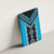 Sky Blue Niho Taniwha Mix Poutama Canvas Wall Art Unique Taniko Aotearoa