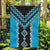Sky Blue Niho Taniwha Mix Poutama Garden Flag Unique Taniko Aotearoa