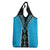 Sky Blue Niho Taniwha Mix Poutama Grocery Bag Unique Taniko Aotearoa