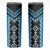 Sky Blue Niho Taniwha Mix Poutama Skinny Tumbler Unique Taniko Aotearoa