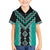Teal Niho Taniwha Mix Poutama Hawaiian Shirt Unique Taniko Aotearoa