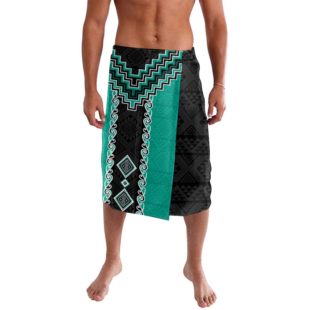 Teal Niho Taniwha Mix Poutama Lavalava Unique Taniko Aotearoa