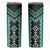 Teal Niho Taniwha Mix Poutama Skinny Tumbler Unique Taniko Aotearoa