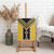 Yellow Niho Taniwha Mix Poutama Canvas Wall Art Unique Taniko Aotearoa