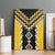 Yellow Niho Taniwha Mix Poutama Canvas Wall Art Unique Taniko Aotearoa