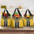 Yellow Niho Taniwha Mix Poutama Grocery Bag Unique Taniko Aotearoa