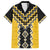 Yellow Niho Taniwha Mix Poutama Hawaiian Shirt Unique Taniko Aotearoa
