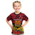 Papua New Guinea Kid T Shirt Bird Of Paradise Mix Polynesian Pattern LT01 Red - Polynesian Pride