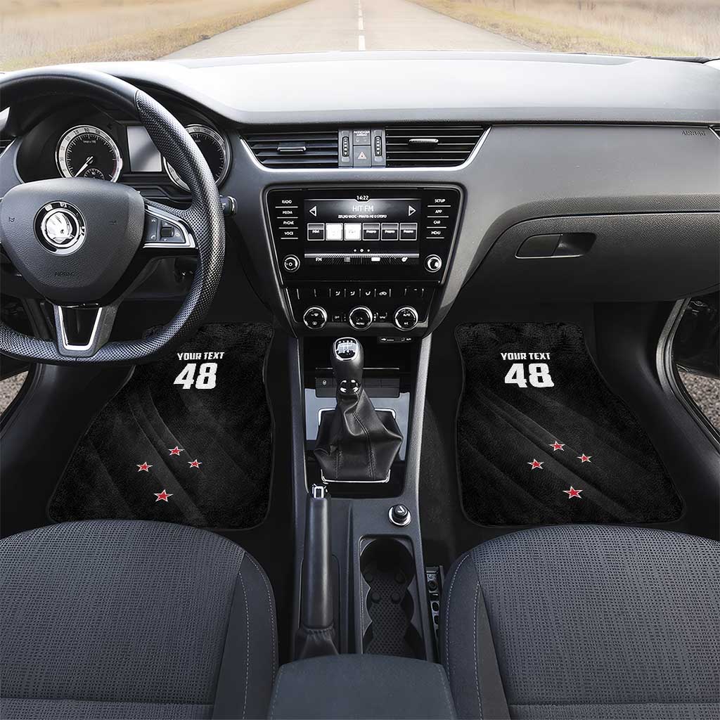 New Zealand Cricket Car Mats Aotearoa Black Cap Come On