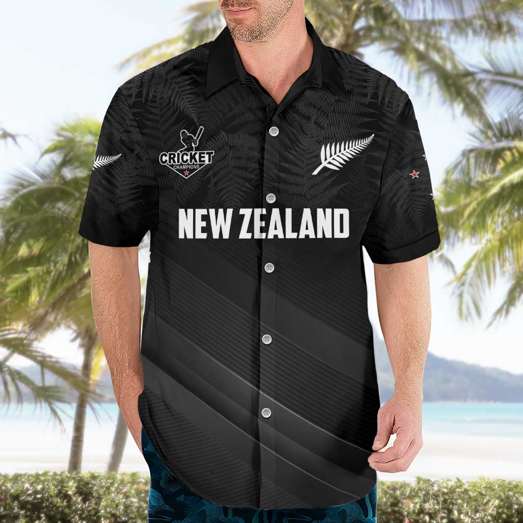 Custom New Zealand Cricket Hawaiian Shirt Aotearoa Black Cap Come On LT01 - Polynesian Pride