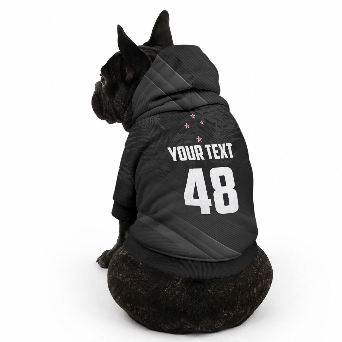 Custom New Zealand Cricket Pet Hoodie Aotearoa Black Cap Come On LT01 - Polynesian Pride