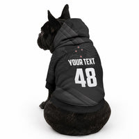 Custom New Zealand Cricket Pet Hoodie Aotearoa Black Cap Come On LT01 - Polynesian Pride
