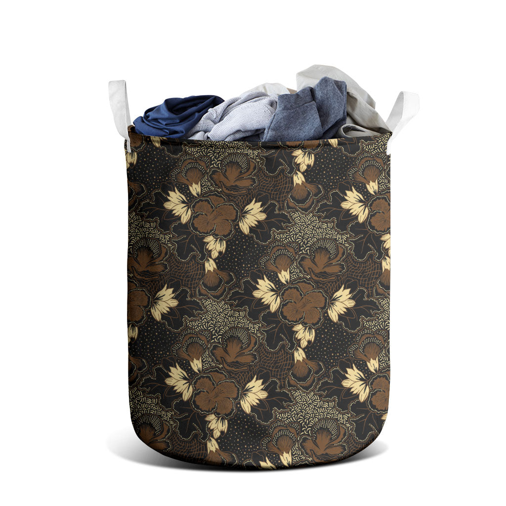 Javanese Batik Semen Laundry Basket Indonesian Traditional Pattern LT01 - Polynesian Pride