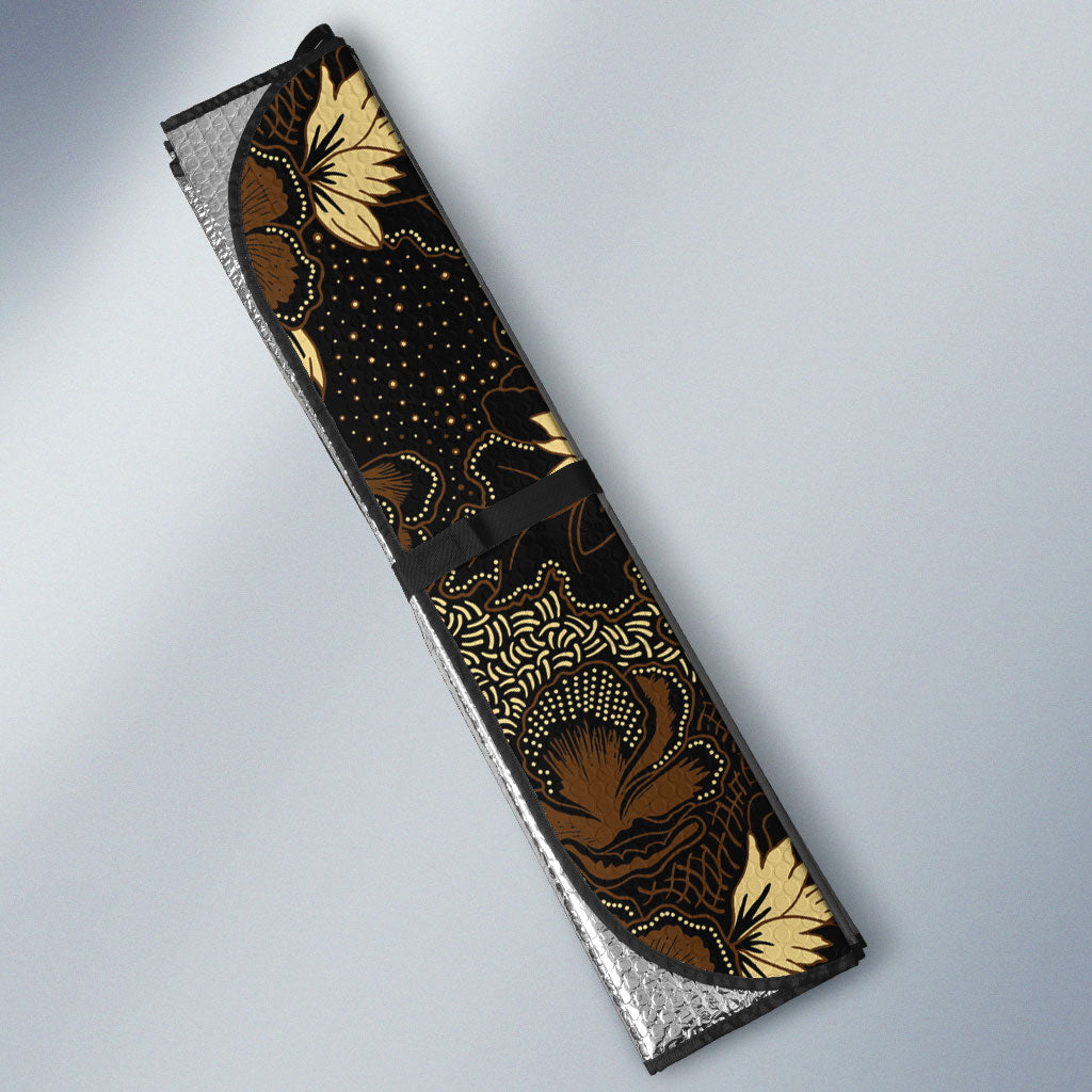 Javanese Batik Semen Auto Sun Shade Indonesian Traditional Pattern LT01 - Polynesian Pride