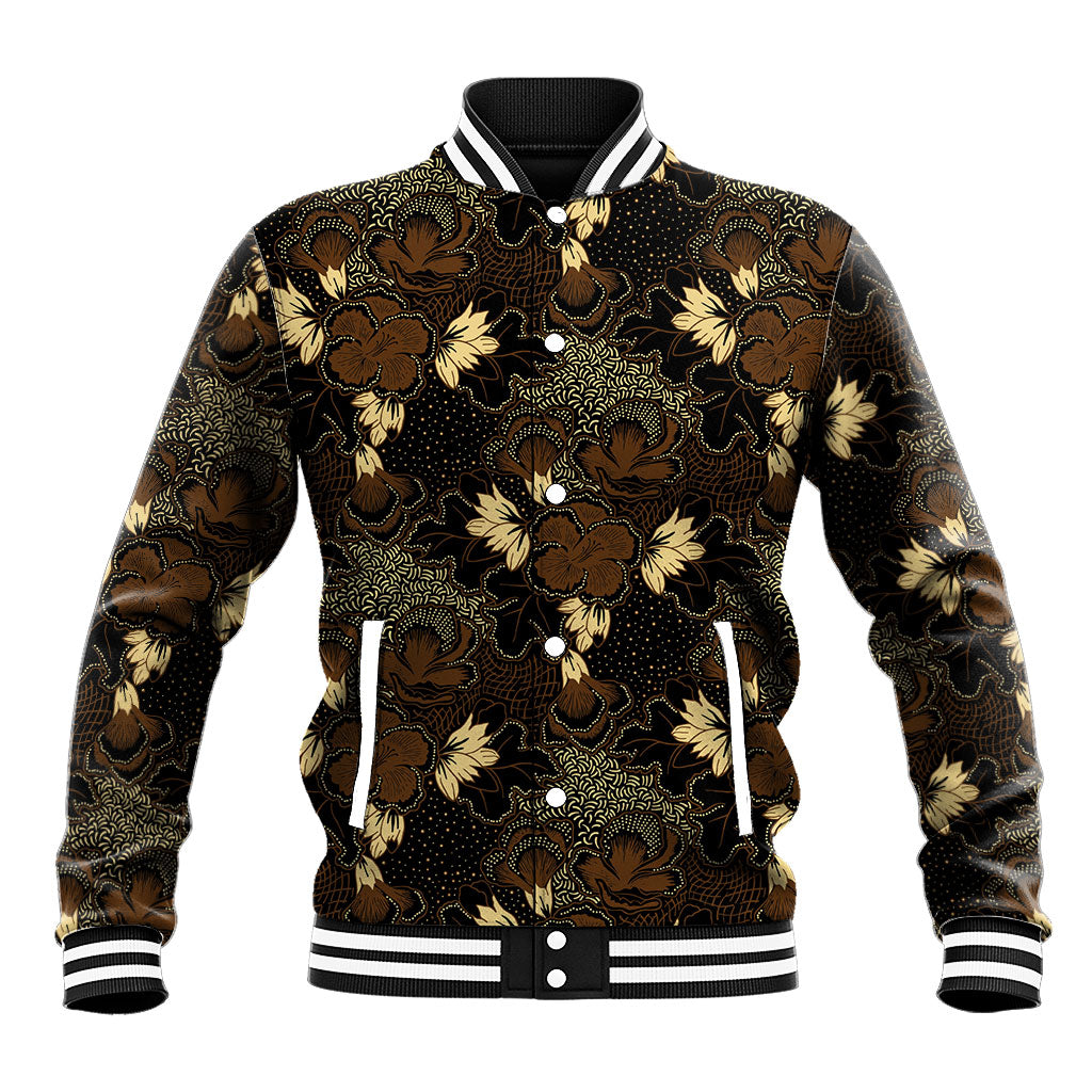 Javanese Batik Semen Baseball Jacket Indonesian Traditional Pattern