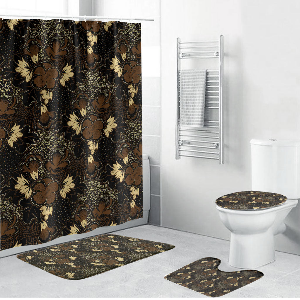 Javanese Batik Semen Bathroom Set Indonesian Traditional Pattern