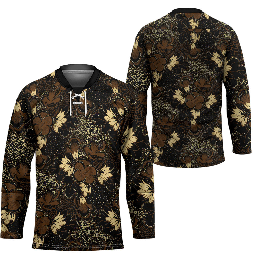 Javanese Batik Semen Hockey Jersey Indonesian Traditional Pattern