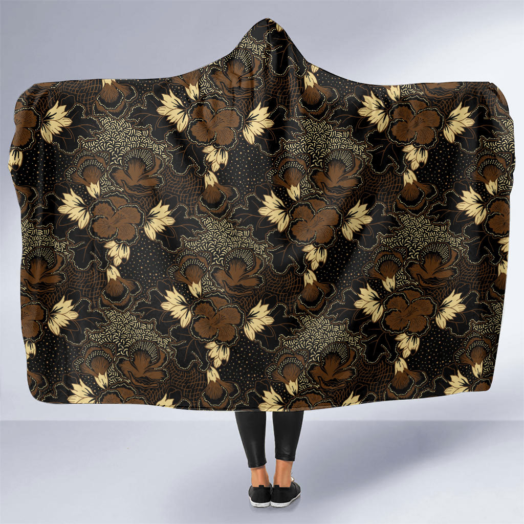 Javanese Batik Semen Hooded Blanket Indonesian Traditional Pattern