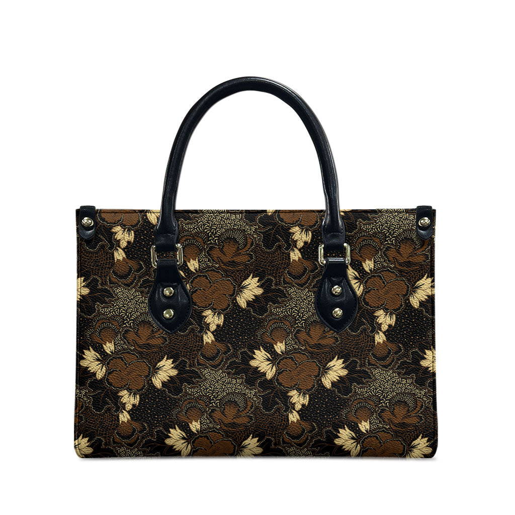 Javanese Batik Semen Leather Bag Indonesian Traditional Pattern LT01 - Polynesian Pride
