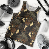 Javanese Batik Semen Men Tank Top Indonesian Traditional Pattern