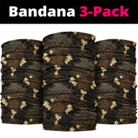 Javanese Batik Semen Neck Gaiter Indonesian Traditional Pattern LT01 package One Size: 25*50cm Black - Polynesian Pride