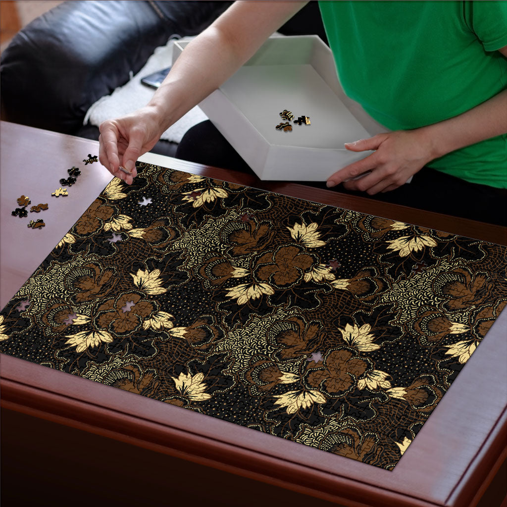 Javanese Batik Semen Puzzle Indonesian Traditional Pattern LT01 - Polynesian Pride