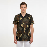 Javanese Batik Semen Scrub Top Indonesian Traditional Pattern LT01 - Polynesian Pride